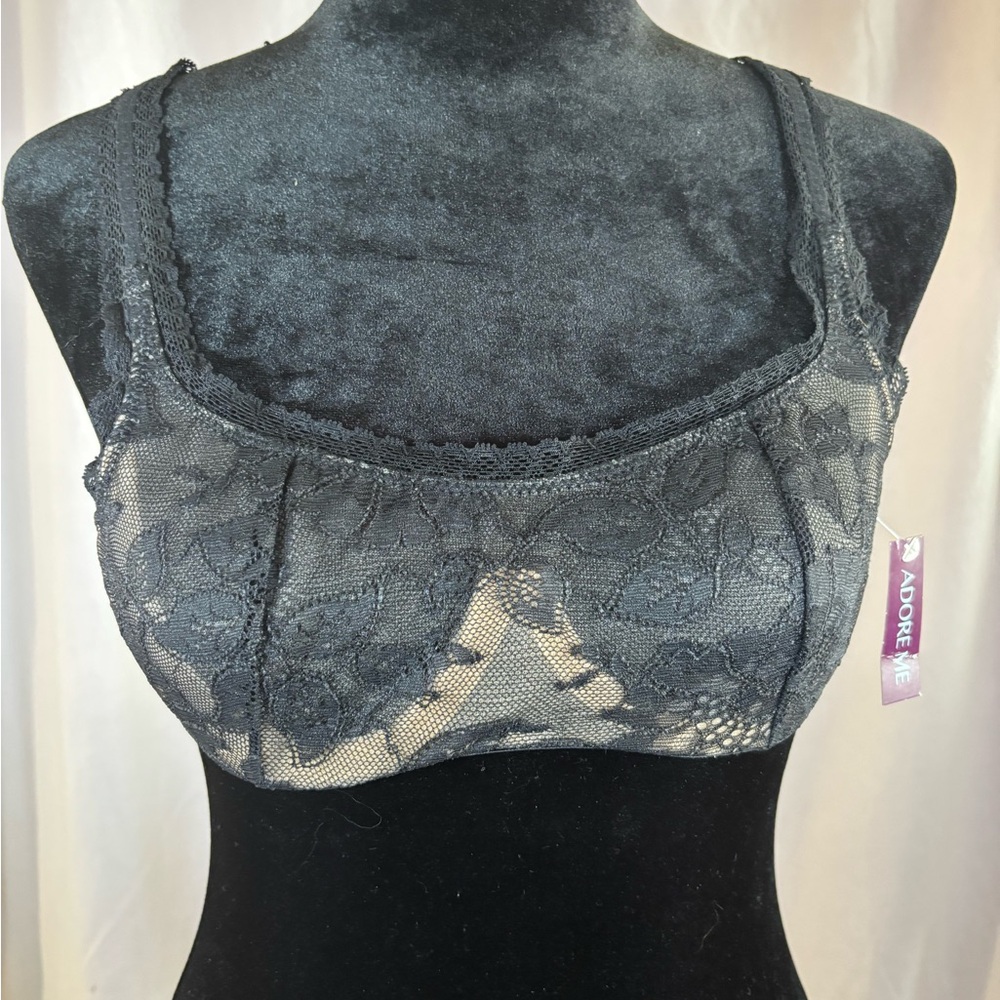 Adore Me Black Lace Bralette